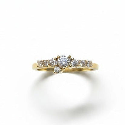 Cherish ring i 14kt rødguld m. 0,34ct brillanter - 15034D34