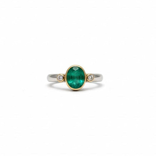 Smaragdring - 15046SM1D16