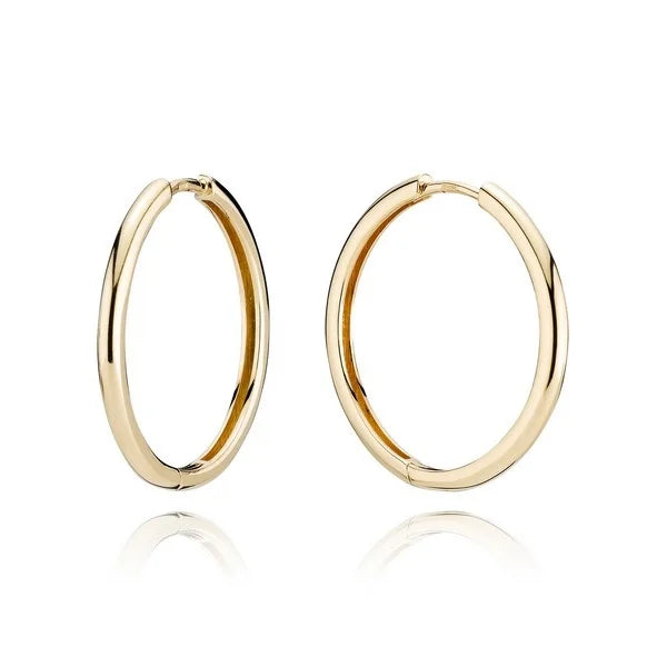 Creoler i 14kt guld 25mm - CRK1422025
