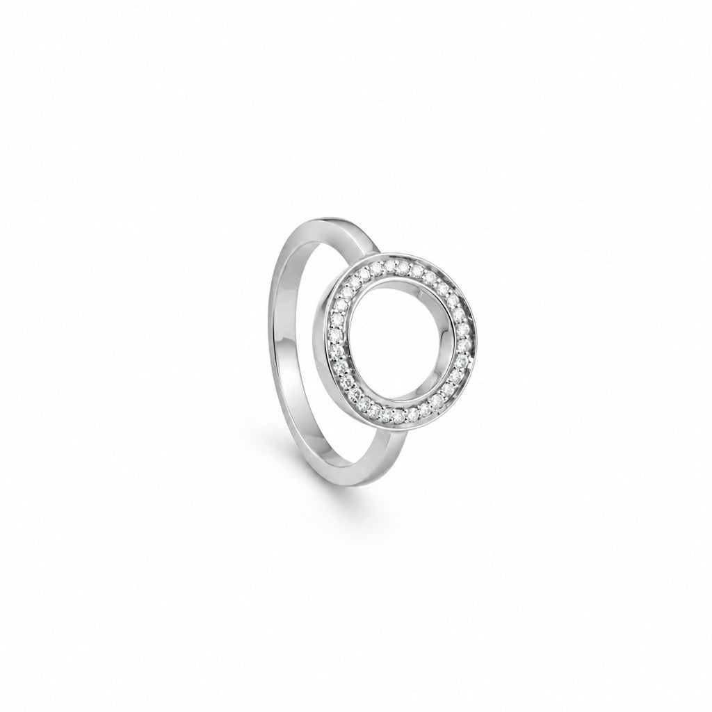 Circle of Light ring i 14 kt hvidguld m. 0,20ct brillanter - 16021D20