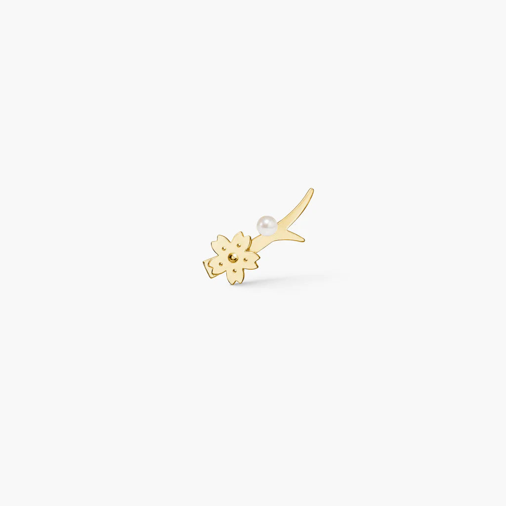 Polar Jewelry Sakura ørering forgyldt sølv højre