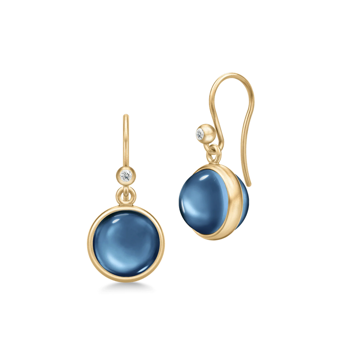 Julie Sandlau Prime Sapphire Blue ørehængere - HKS181GD