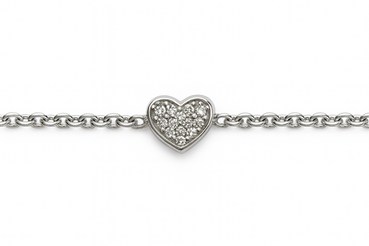 hjerte armbånd i 14 kt - 56007D13