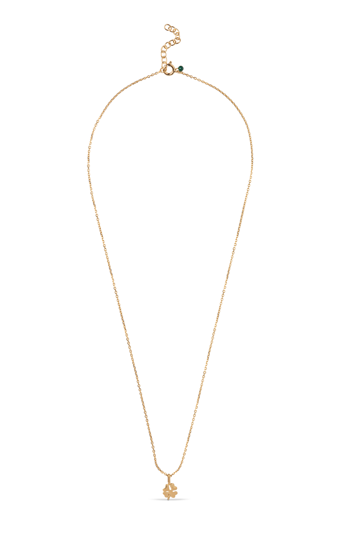 Enamel Firkløver halskæde - N138GM