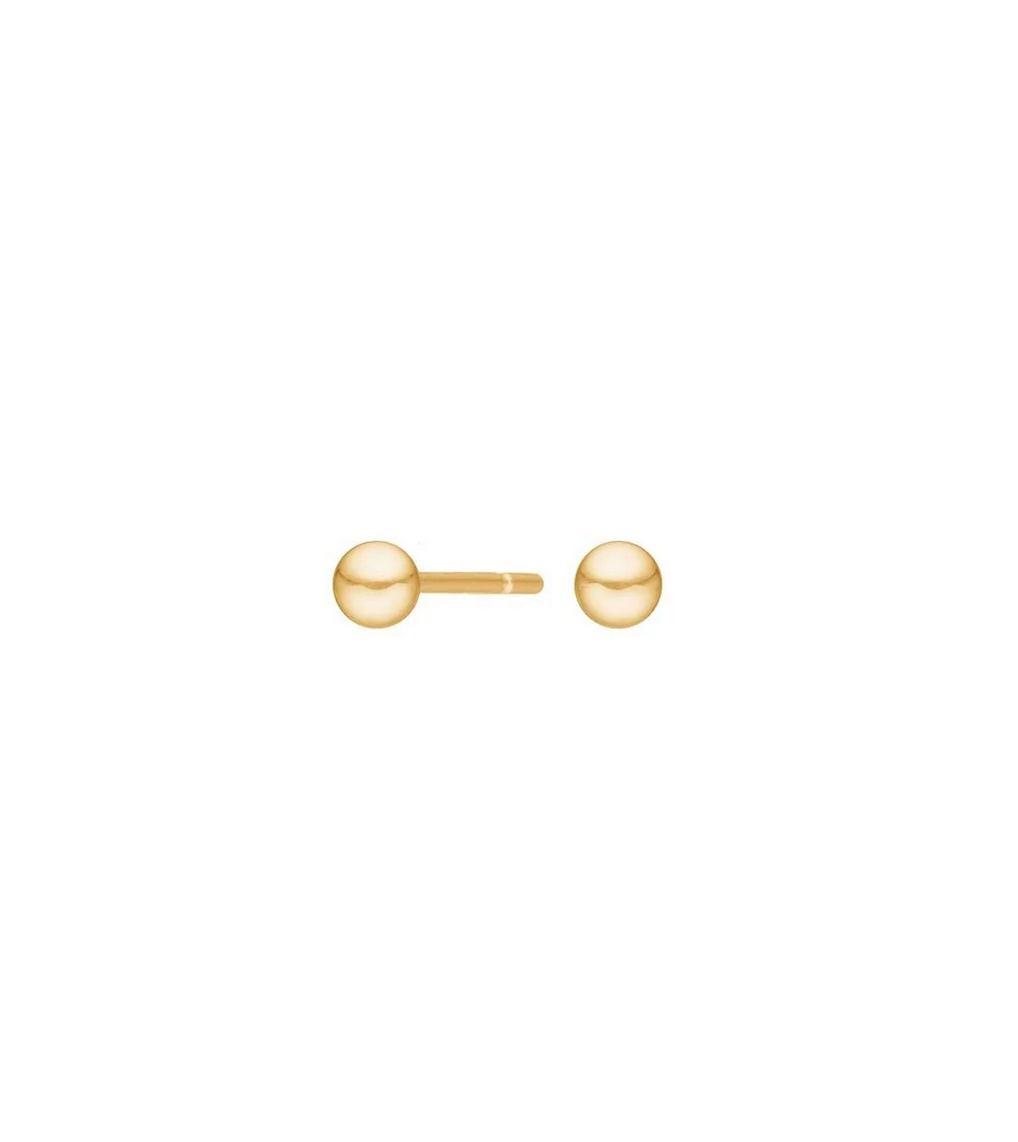 14kt. guldørestikker kugle 3mm - 30310010500