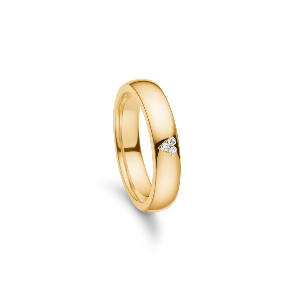 Just Say Yes ring i 14 kt rødguld m. 0,03ct brillanter - 15055D03