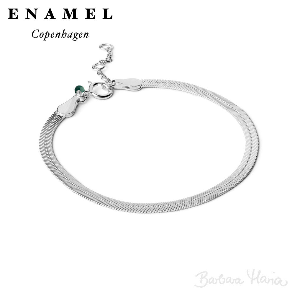 Enamel Caroline armbånd i sterlingsølv - B72S